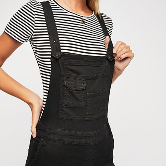 Free People Denim - Free People Washed Denim Overalls